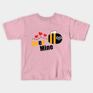 Be Mine Cute Valentine's Day with cute bee graphics Kids T-Shirt